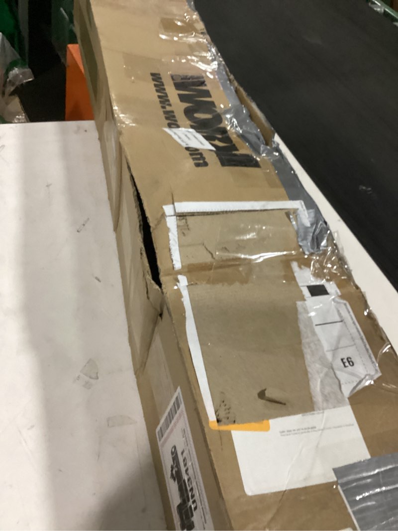 Condition photo showing As Is for worx 22" cordless hedge trimmer, electric hedge trimmer with dual-action blades, lightweight bush tr
