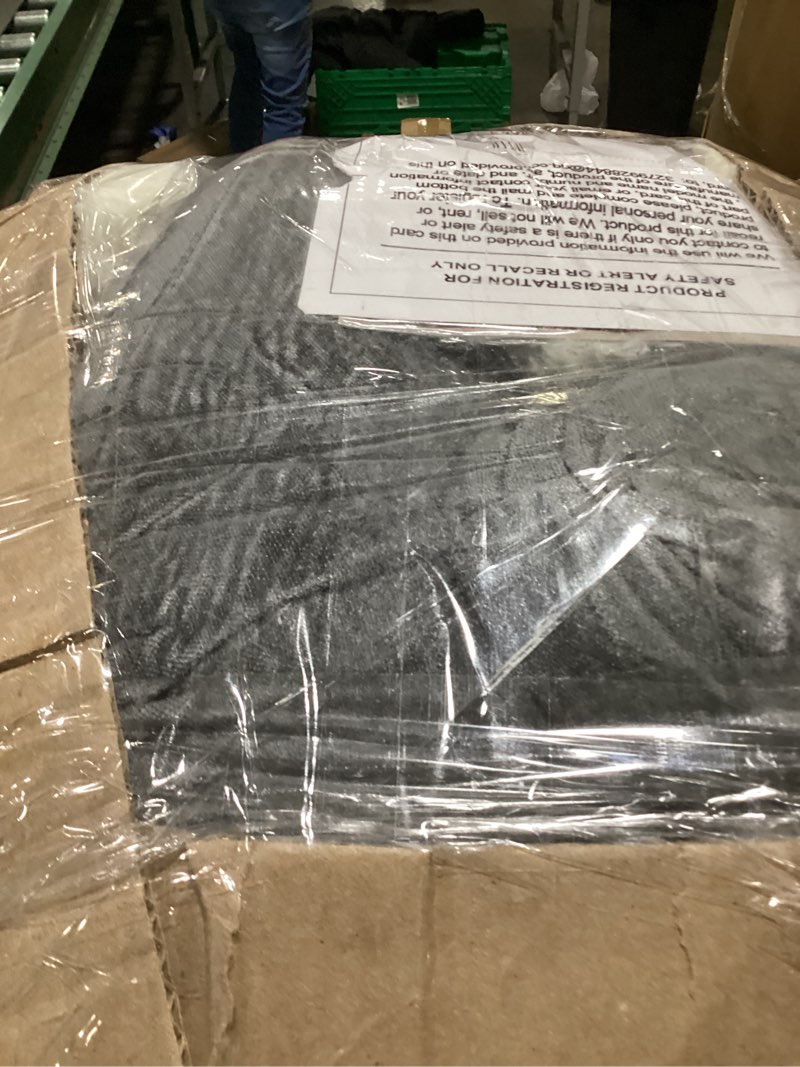 Condition photo showing As Is for GGIB Modular Kids Play Couch 28 Pcs Foam Toddler Couch Building Fort for Playroom DIY Creativing Toddler Play Set Kids Convertible Fort Floor Sofa for Children Dark Grey 28 Pcs Dark Grey