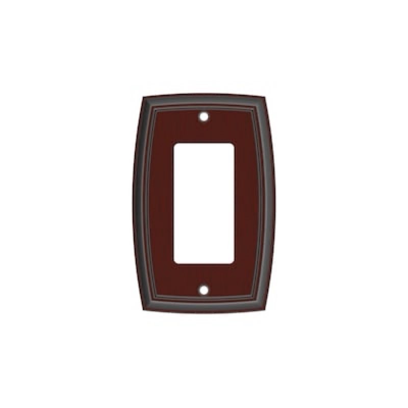allen + roth Winslow 1 -Gang Oil rubbed bronze Zinc Indoor Decorator Wall Plate