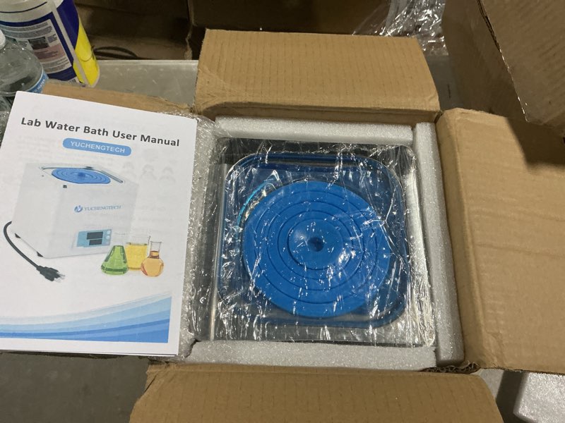 Condition photo showing Good Condition for digital water bath heater lab water baths 2.5l thermostatic water bath 300w with selectable openings for lab use food heating chemical biological experiment (110v)