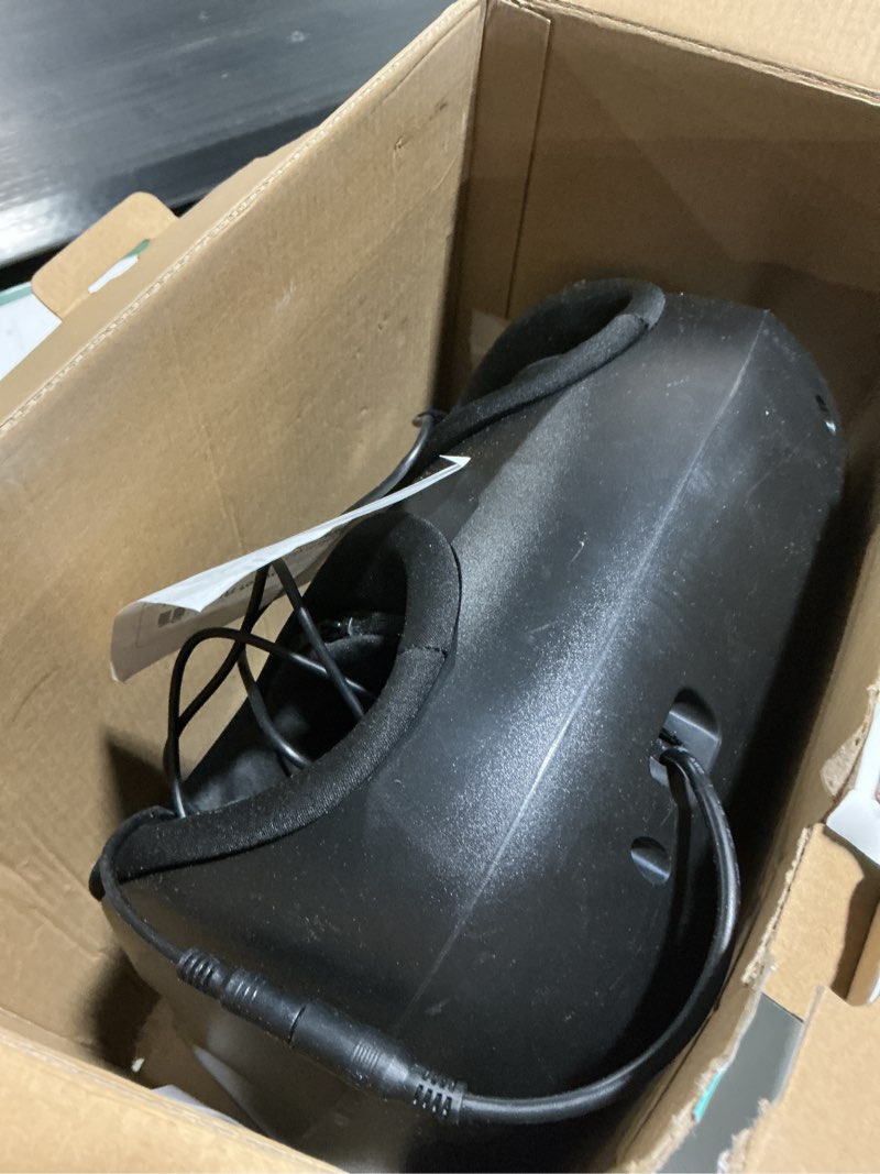 Condition photo showing As Is for knqze foot massager machine with heat, shiatsu deep kneading foot massager with remote, compression, multi-massage modes, auto-off timers, valentines day gifts for women men black