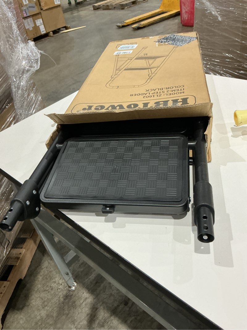Condition photo showing Good Condition for hbtower 2 step ladder, step stool for adults,2 step ladder folding step stool with wide pedal ergonomic design 2-step