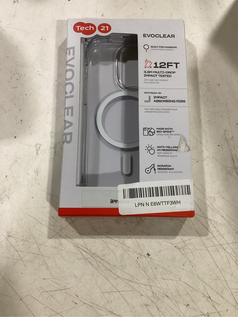 Condition photo showing Good Condition for tech21 evoclear case for iphone 17 pro – clear | slim protective case | impact protection | magsafe compatible iphone 17 pro clear