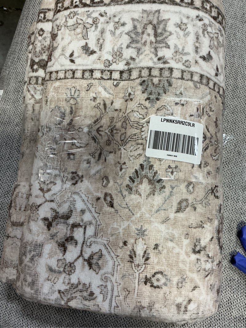 Condition photo showing Good Condition for Loloi Amber Lewis Morgan Collection MOG-01 Sunset/Ink 3'-6" x 5'-6" 38" Thick Accent Rug feat. CloudPile, Neutral, Room Décor, Vintage Inspired, Livingroom, Bedroom, Dining Area Sunset / Ink 3'6" x 5'6" (Rectangular)