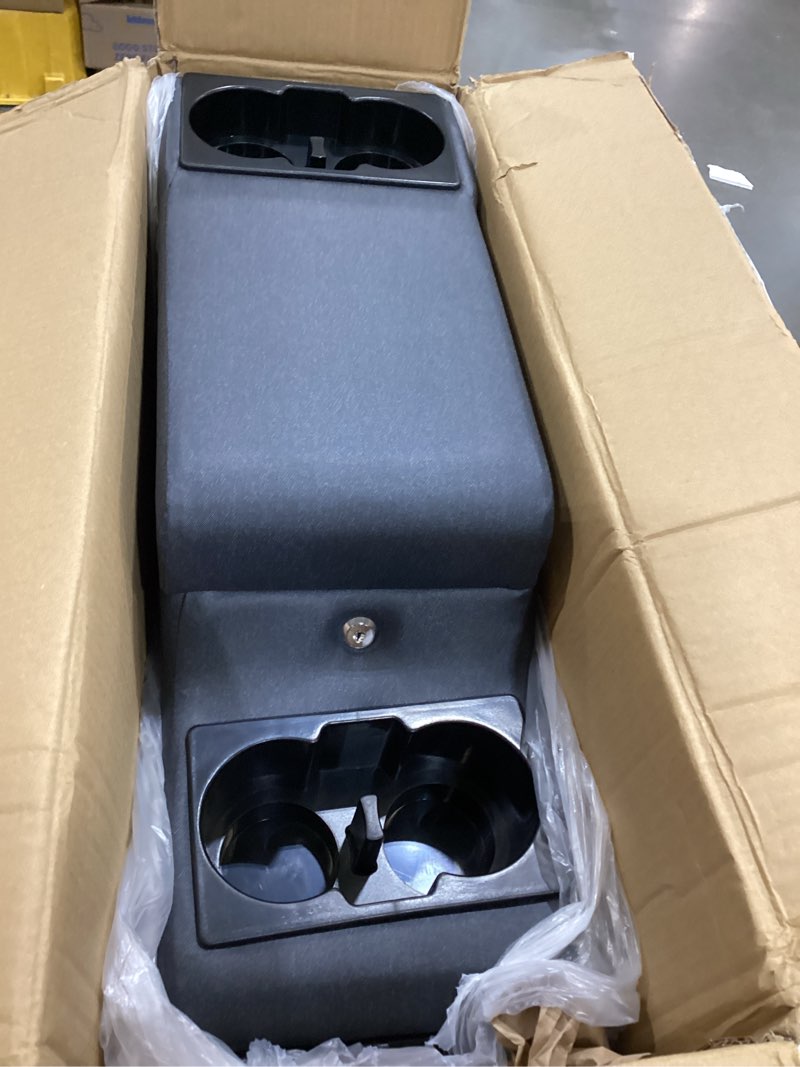 Condition photo showing Good Condition for moosun 31515 denim black deluxe locking center console for jeep cj-5 1976-1983, cj-7 1976-1986, wrangler yj 1987-1995