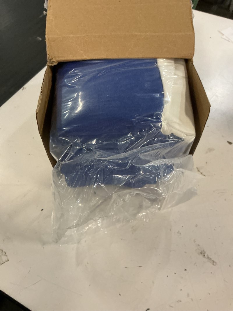 Condition photo showing Good Condition for 1 set back to back boat seat covers replacement boat lounge seat covers waterproof polyvinyl chloride for protector boats seats deluxe back-to-back lounge seats cover (blue white) blue white 1