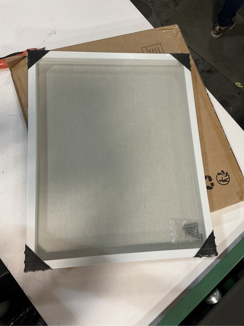Condition photo showing New/Like New for qdssdeco 16x20 shadow box frame with linen backboard & real glass, wood display case, deep showcase 