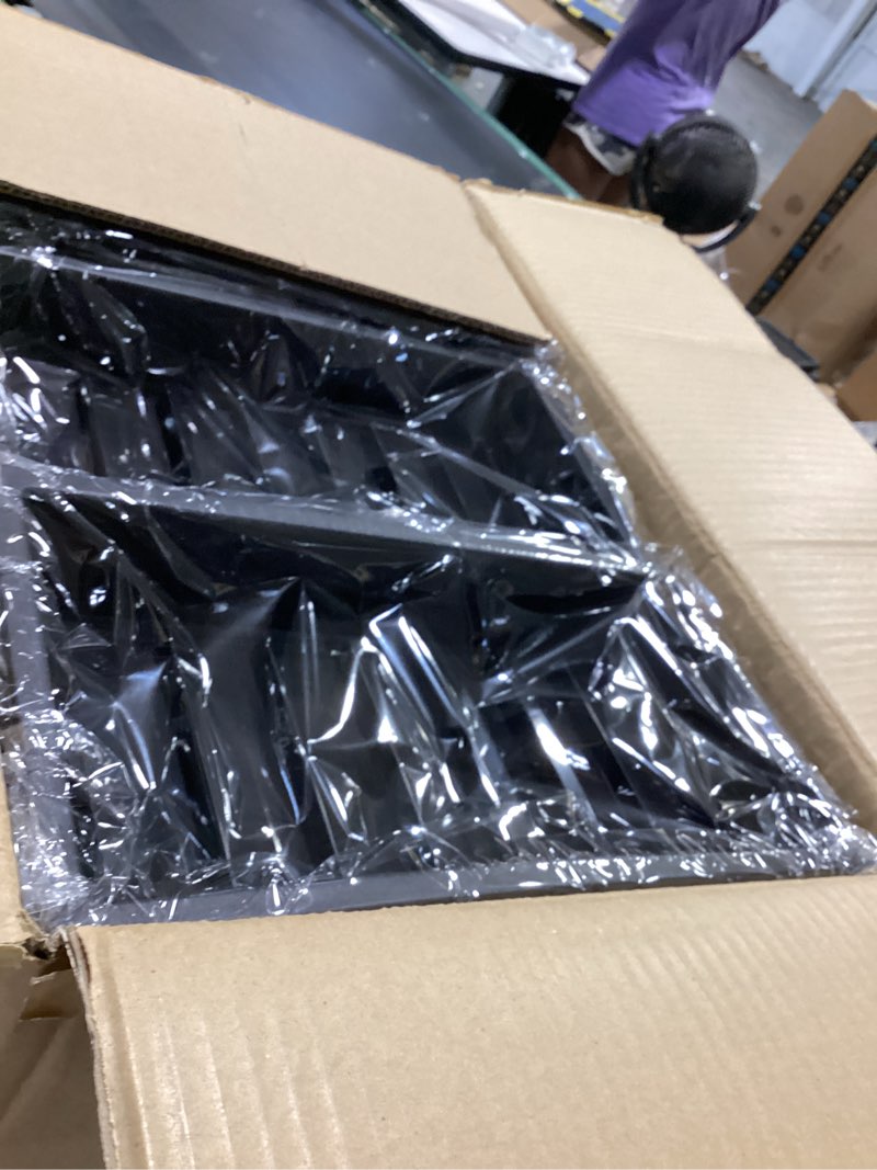 Condition photo showing Good Condition for 50 plant growing trays (no drain holes) - 20\" x 10\" - perfect garden seed starter grow trays: for seedlings, indoor gardening, growing microgreens, wheatgrass & more - soil or hydroponic black no drain holes