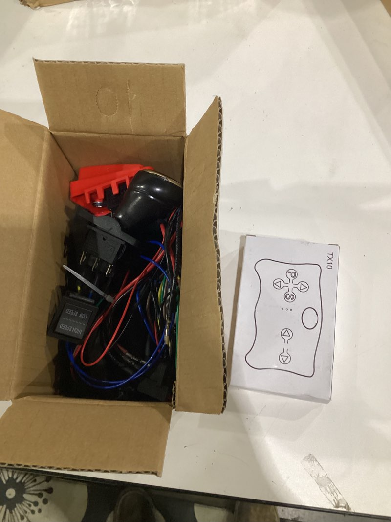 Condition photo showing As Is for incomplete**** 12 volt power wheel diy modified wires,high power self-made children electric car wires harness and power wheel remote kit weelye 2.4g remote controller kit ride on replacement accessories