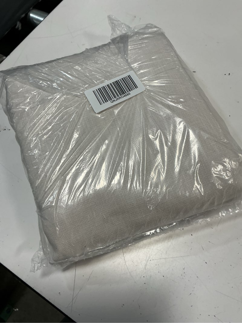 Condition photo showing Good Condition for heavyweight european linen room darkening curtain, 48x84, sand single panel