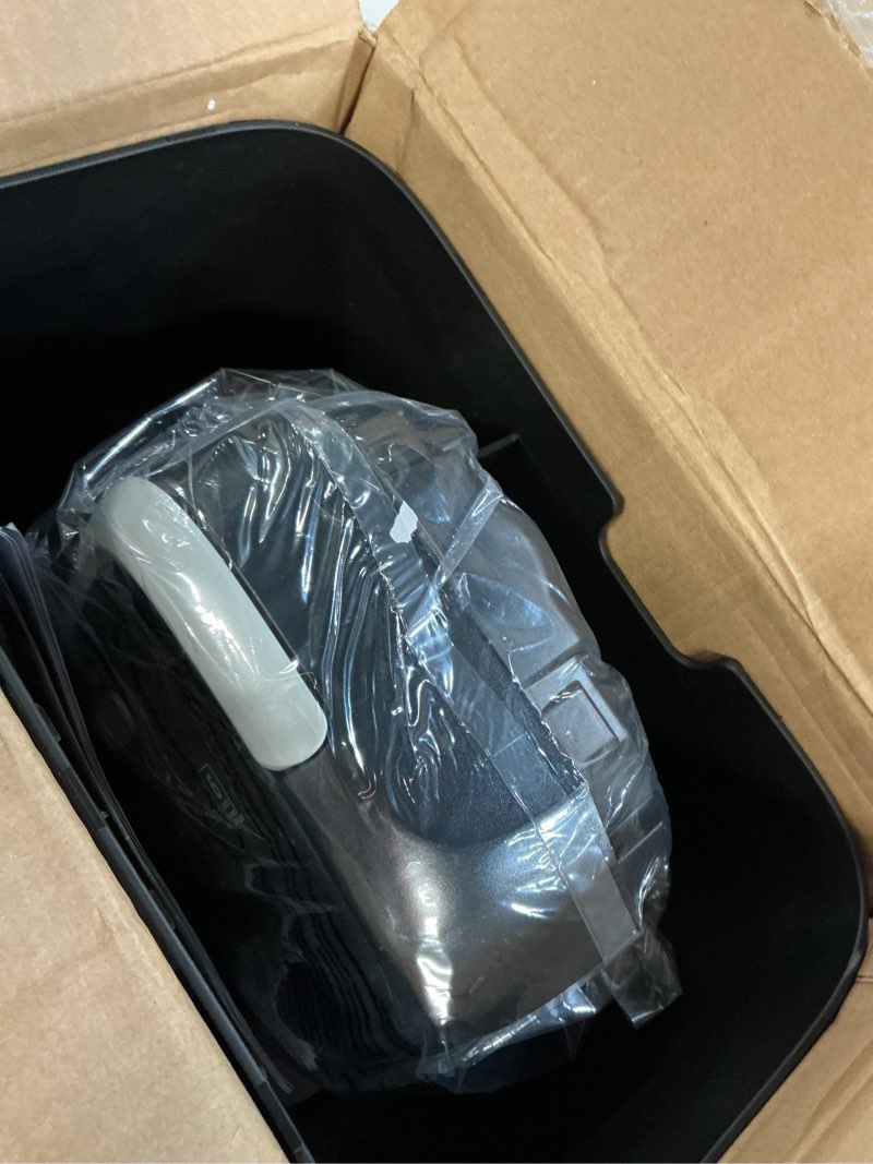 Condition photo showing New/Like New for bonsaii 6-sheet cross cut paper shredder for home, 3.4 gal bin | p-4 security level, shreds credit cards, staples & paper clips, with portable handle, small shredder for home office?c237-b black gray crosscut