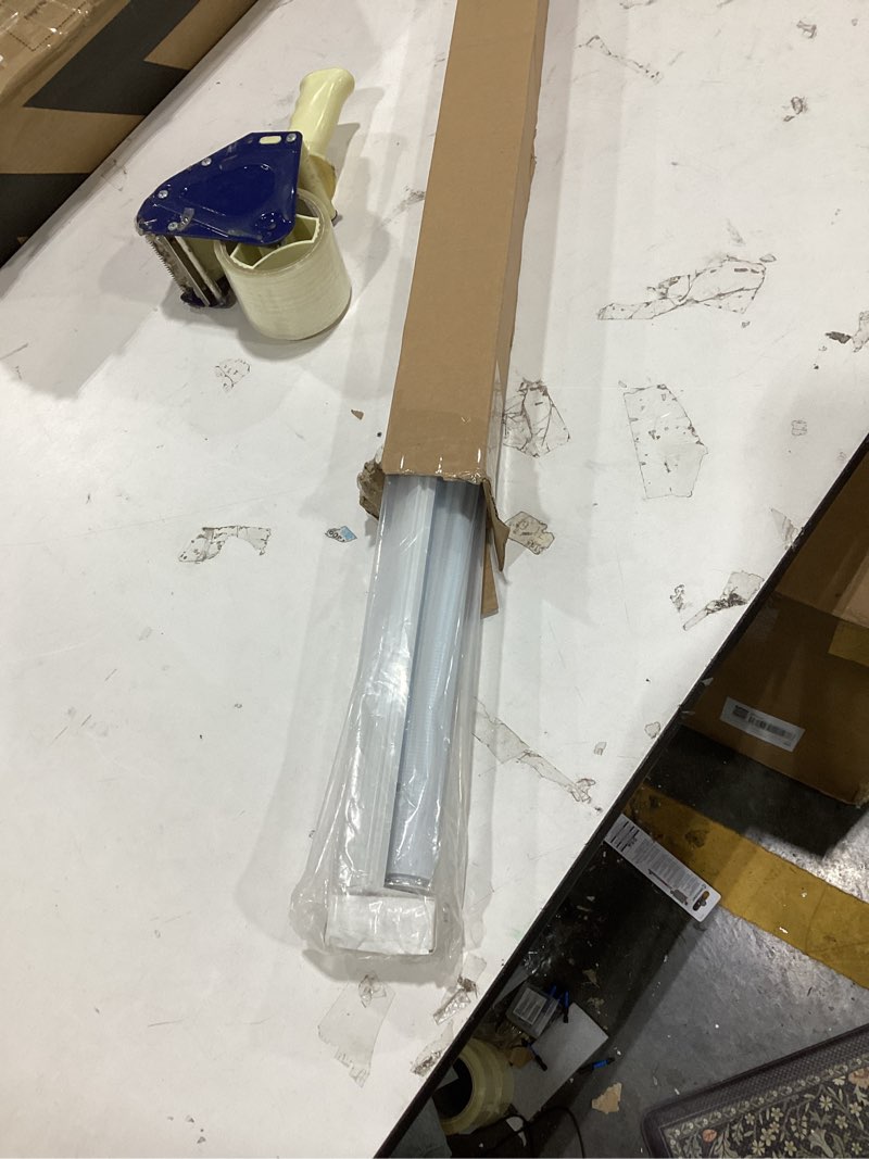 Condition photo showing As Is for LazBlinds No Tools No Drill Cordless Zebra Blinds for Windows, Dual Layer Light Control for Day and Night, Light Filtering Privacy Roller Blinds and Shades for Home, 47" W x 48" H, White White 47"W x 48"H