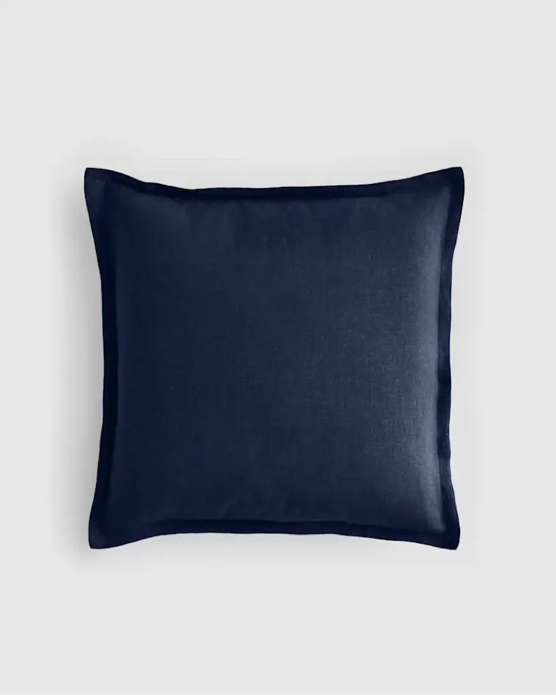 Quince European Linen Euro Sham, navy, 