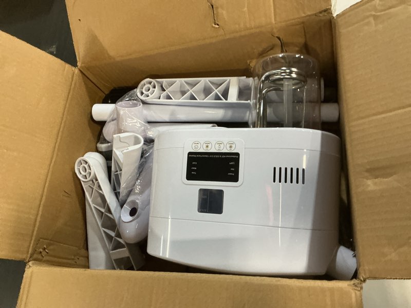 Condition photo showing As Is for 2 in 1 hot and cold facial steamer,professional face steamer on wheels for beauty salon, spa or home use fs-007 24-white