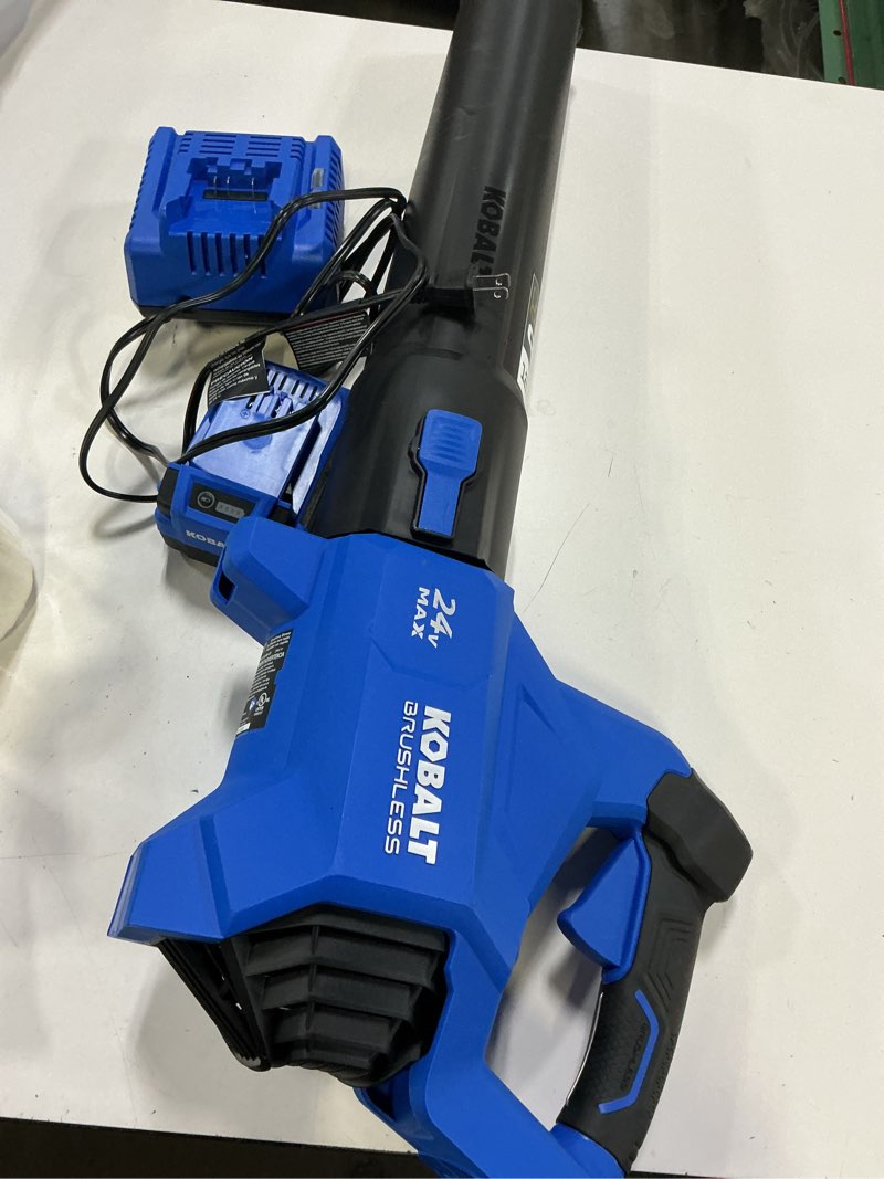 Condition photo showing Good Condition for kobalt 24-volt max lithium ion 410-cfm brushless cordless electric leaf blower