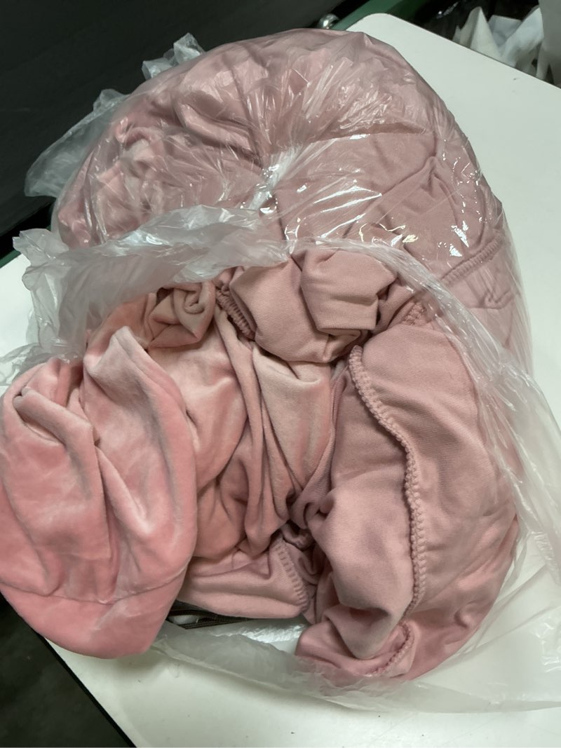Condition photo showing As Is for niceec sofa cover super soft 1-piece pink sofa slipcover for sofas stretch universal spandex couch covers for living room easy fit washable furniture sofa protector with skirt large pink