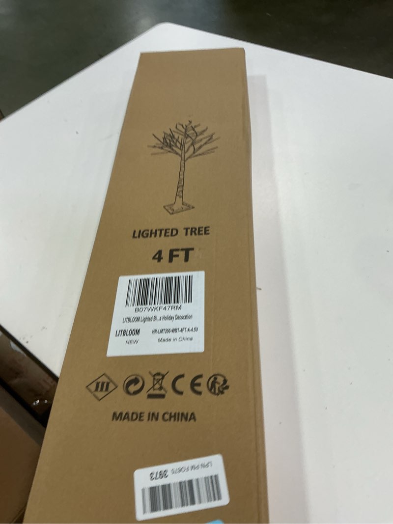 Condition photo showing New/Like New for LITBLOOM Lighted Birch Twig Tree with Fairy Lights 4FT 200 LED Lights for Indoor Outdoor Home Christmas Holiday Decoration 4FT White Birch