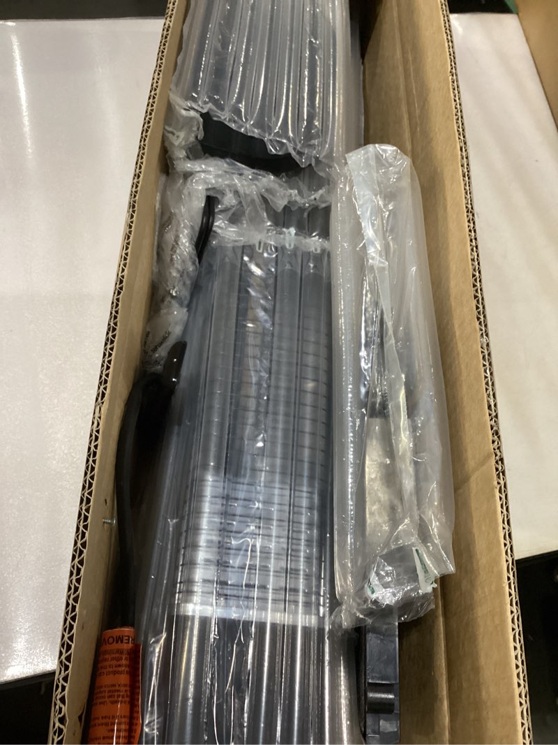 Condition photo showing New/Like New for YEW Outdoor Electric Patio Heater, 1500w Infrared Heaters with Remote, 24H Timer, 3 Heat Levels, Waterproof, Quiet, Tip-Over Protection, Portable Space Heaters for Indoor Garage,Balcony,Backyard,Porch