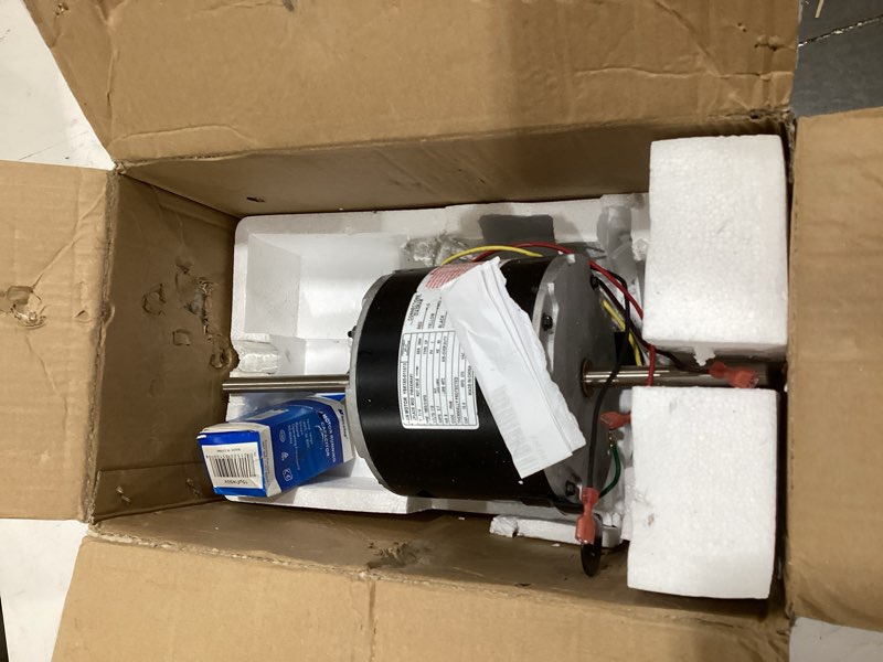 Condition photo showing Good Condition for f48ae48a61 fan motor replaces for genteq, 3314471.011, 3314471.013, compatible with rv ac dometic duo-therm penguin ii 641815, 641816, 641835, 641915, 641916, 641935, 1/4 hp, 1650 rpm, 1-year warranty