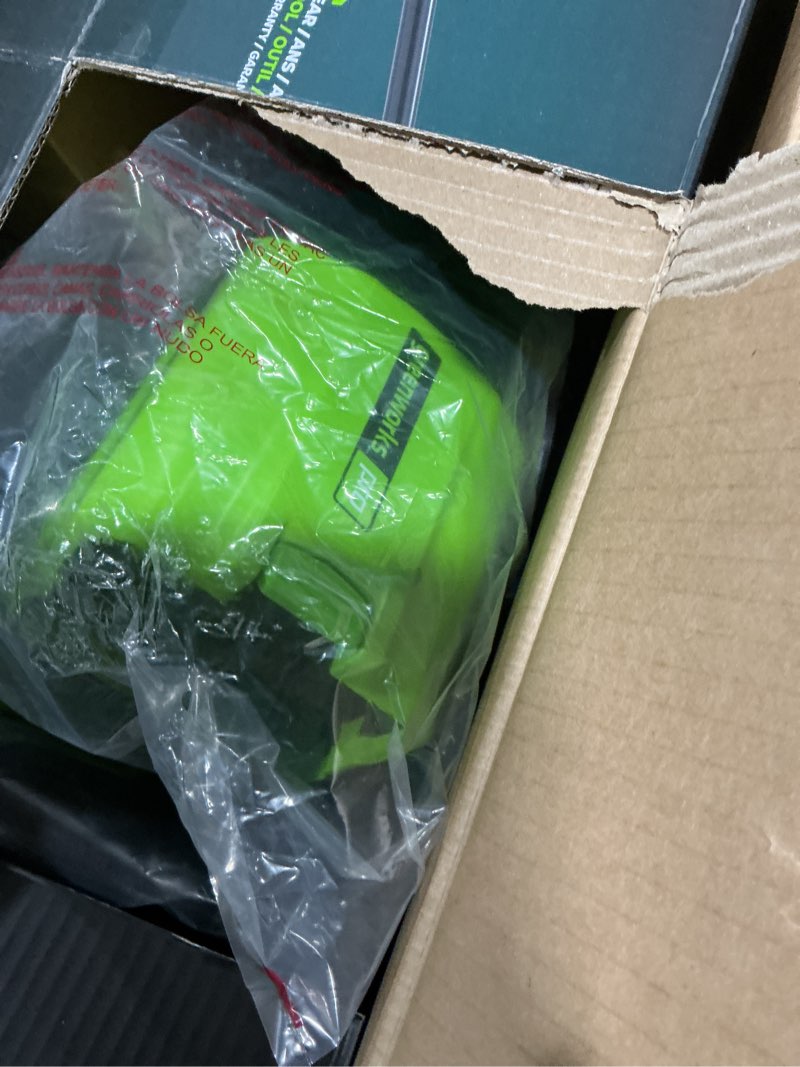 Condition photo showing Good Condition for Greenworks - 80V 12” Cordless Brushless Snow Shovel with 2.0 Ah Battery and Rapid Charger - Black/Green
