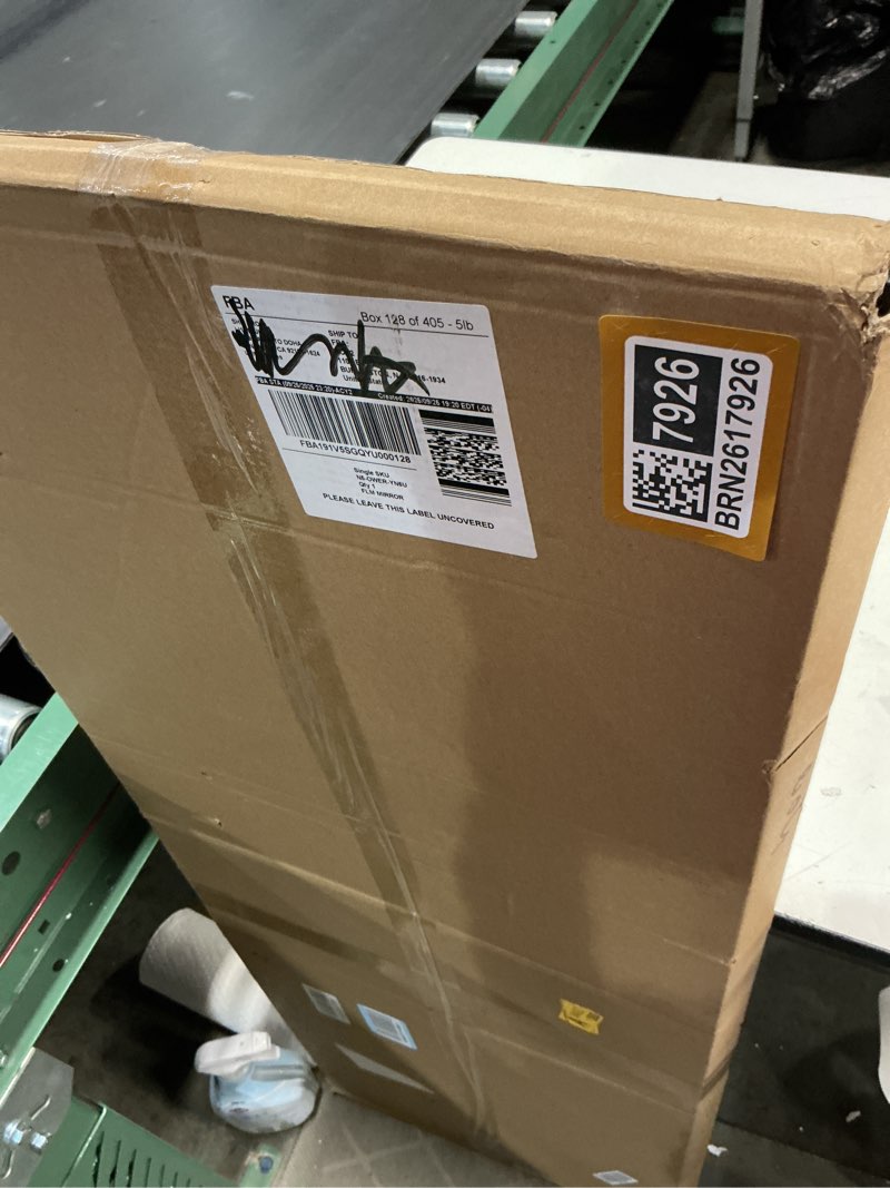 Condition photo showing New/Like New for Full Length Mirror,47.25x15.75 Inch Acrylic Shatterproof Soft Mirrors, Non-Glass Wall-Mounted Fitness Mirror for Home, Lightweight Durable Modern Decor for Bedroom/Living Room/Cloakroom