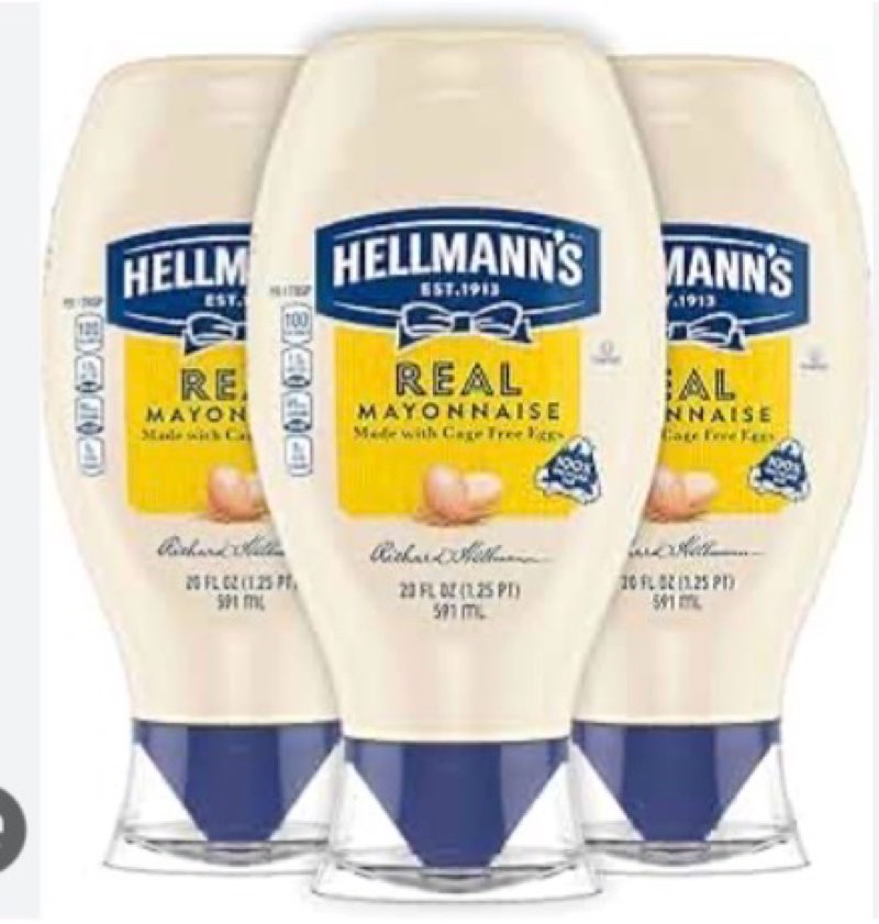 Dressings›Mayonnaise Amazon Prime Logo Enjoy fast, free delivery, exclusive deals, and award-winning movies & TV shows. Join Prime One-time purchase: $11.79 $0.20 per fluid ounce($0.20 / fluid ounce) Get Fast, Free Shipping with Amazon Prime FREE delivery Saturday, January 10 on orders shipped by Amazon over $35 Or Prime members get FREE delivery Wednesday, January 7. Order within 12 hrs 58 mins. Join Prime Delivering to Russellville 45168 - Update location In Stock Quantity: Quantity:1   Add to cart   Buy Now SNAP EBT eligible Shipper / Seller Amazon.com Returns Non-returnable due to Food safety reasons Payment Secure transaction See more Add a gift receipt for easy returns Subscribe & Save  Subscribe and save offer. $11.20 $0.19 per fluid ounce($0.19 / fluid ounce) FREE delivery Saturday, January 10 on orders shipped by Amazon over $35 Shipper / Seller Amazon.com  Add to List Other sellers on Amazon 7 options from $11.79   FREE Shipping on orders over $35.00 shipped by Amazon.                  3+    6 VIDEOS  Hellmann's Real Mayonnaise Squeeze Bottle 3 Count a Rich Creamy Condiment Gluten Free, Made With 100% Cage-Free Eggs 20 oz Click to see full view Hellmann's Real Mayonnaise ( BB: Dec/25/25)