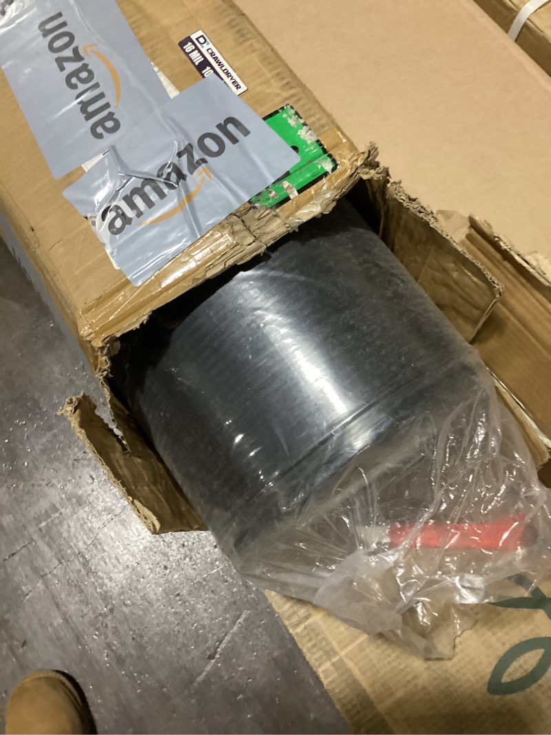 Condition photo showing Good Condition for Crawl Space Vapor Barrier - 16 mil 10' x 100', Concrete Vapor Barrier, Vapor Barrier for Crawlspace Encapsulation kit, Crawlspace Liner, Roll of Heavy Duty Plastic sheeting, Black and White Panda Film