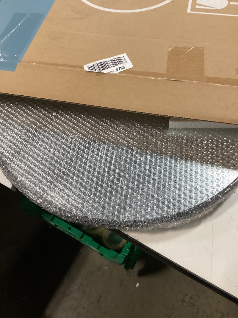 Condition photo showing New/Like New for Fabuday Black Circle Mirror for Wall 20 inch - Round Mirrors for Bathroom, Entryway, Living Room, Hallway, Bedroom Decor, Small Matte Framed 20"L x 20"W Black