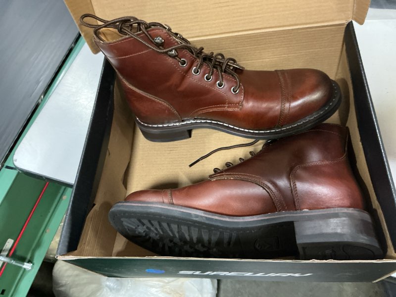 Condition photo showing Good Condition for sureway men's 6" mid-top work boot - genuine leather, classic chukka boots, lace-up ankle boot