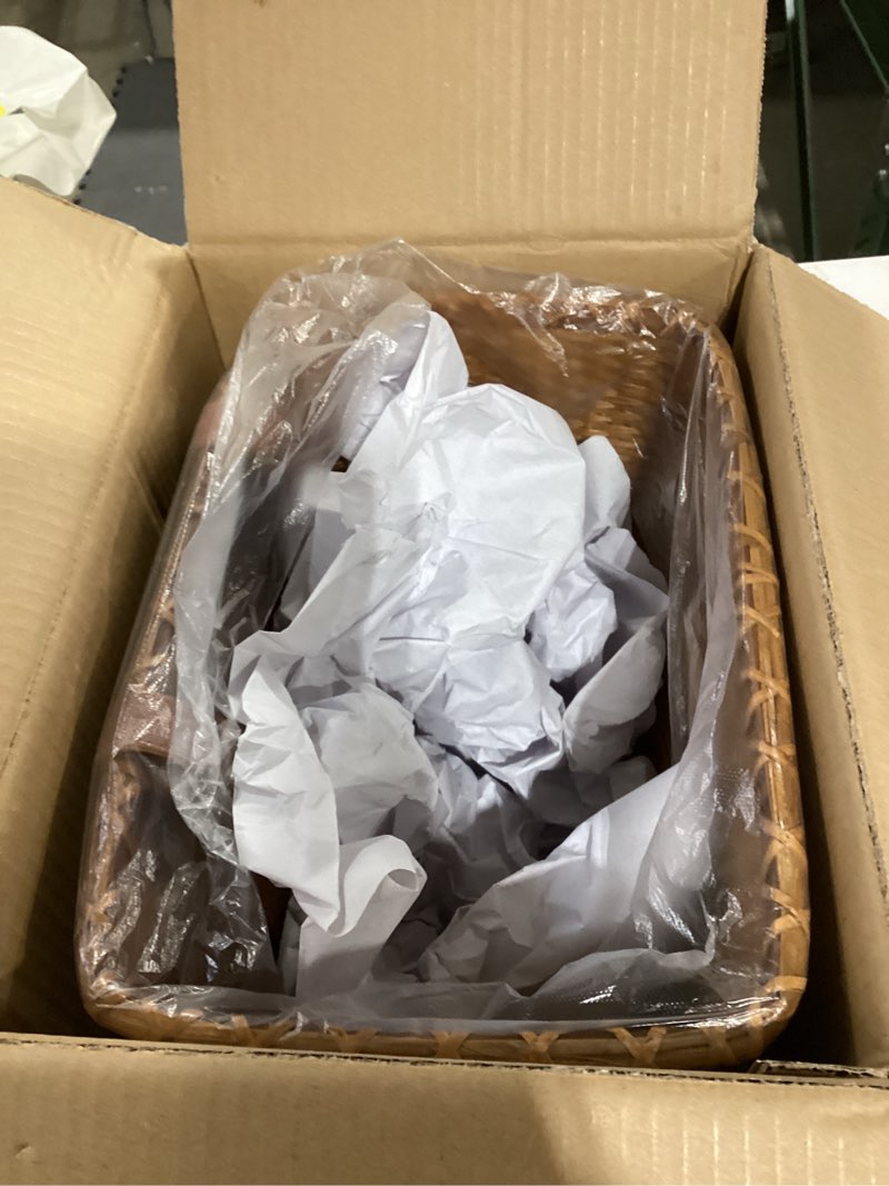 Condition photo showing Good Condition for Bike Basket, Handmade Rattan Bicycle Baskets, Front Bike Baskets for Women’, Retro Style Bike Baskets for Adult Bikes Brown