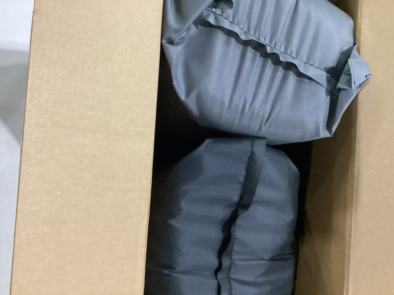 Condition photo showing As Is for favoyard outdoor seat cushion set 22 x 24 inch waterproof & fade resistant patio furniture cushions with removable cover deep seat & back cushion with tie straps for chair sofa couch beige 22 x 24 inch