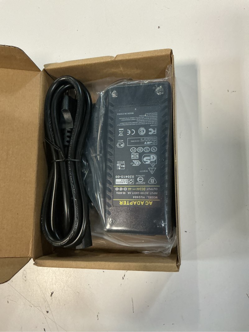 Condition photo showing Good Condition for 24v 4a power supply 96w adapter ac 100-240v to dc 24 volt 4amp transformer converter replacement 3.75a 3.5a 3.3a 3.2a 3a for led strip cctv camera lcd monitor