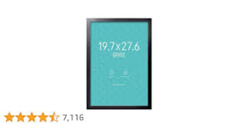 LaVie Home 22.375x34in 56x86cm  Picture Frame Black, Puzzles Frame for Wall Decoration, Classic Black Minimalist Style Suitable for Decorating Houses, Offices, Hotels, Puzzles Posters Photos or Artwork?1 Pack?