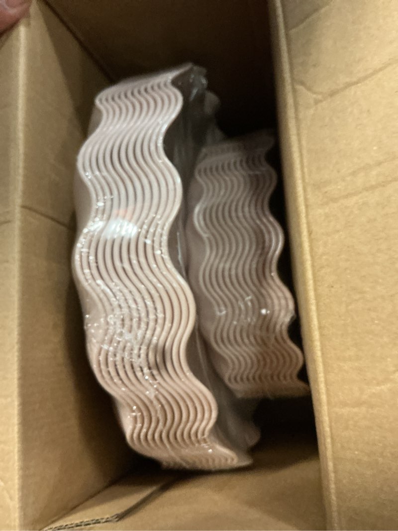 Condition photo showing Good Condition for liyh 24 pcs pink plates reusable, pink plastic scalloped plate durable and dishwasher safe,baby shower plate, light weight daisy plastic wavy plates for wedding party birthday 24(12 guests) pink