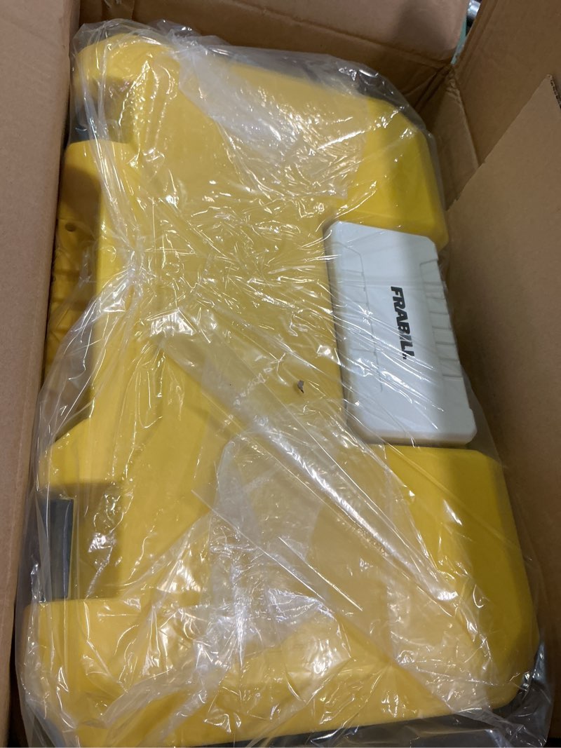 Condition photo showing New/Like New for Frabill Magnum Bait Station 13 Quart Live Bait Well, White and Yellow