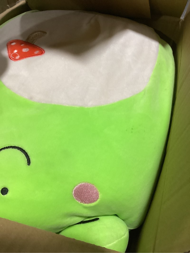 Condition photo showing Good Condition for Squishmallows Original 14-Inch Wendy Green Frog with Mushroom Embroidery - Official Jazwares Plush (Large)
