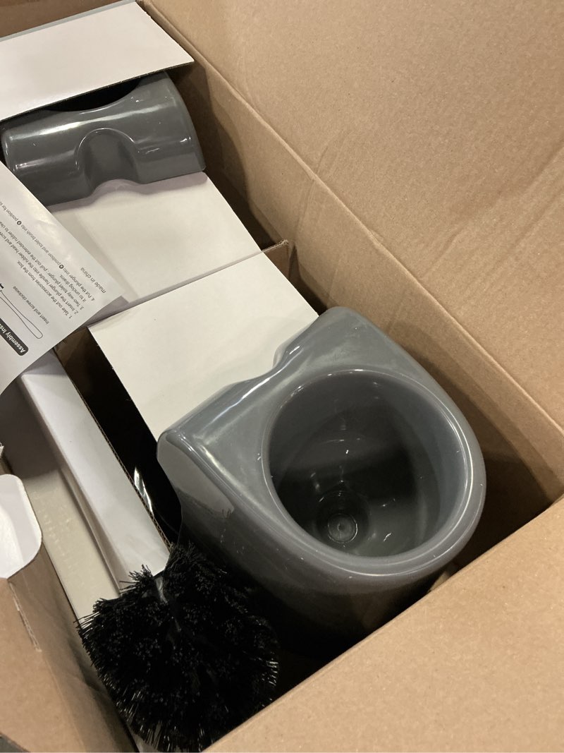 Condition photo showing Good Condition for mr.siga toilet plunger and bowl brush combo for bathroom cleaning, gray, 2 sets