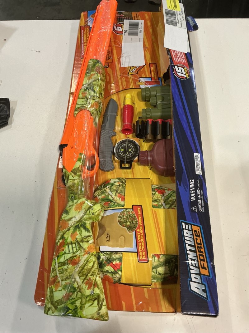Condition photo showing Good Condition for adventure force wetlands hunter roleplay toy shotgun set, fun for outdoor & indoor role play, 15 pieces included, 5+