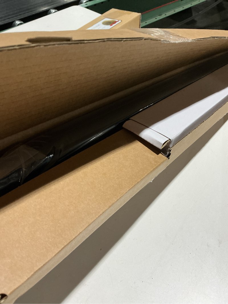 Condition photo showing Good Condition for BlastHome® Non-Adjustable Luxury Curtain Rods for Windows, 1 ¼” Rod Set, 3 foot Fixed Length, Tuxedo Black Single Rod Tuxedo Black 3 foot