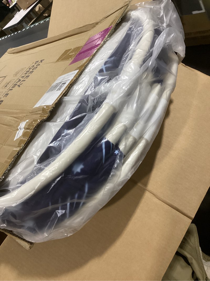 Portable Bathtub, 47“ Foldable Bathtub-Installation Free, 7 Layers Thicken with Metal Support, Thera