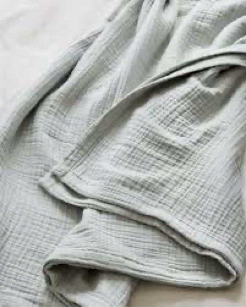 quince organic cotton gauze blanket full/queen 