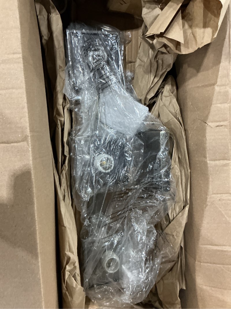 Condition photo showing As Is for Kichler Tully 24" Vanity Light in Antique Pewter, 3-Light Modern Bathroom Light with Satin Etched Cased Opal Glass, (24" W x 6.5" H), 45151AP