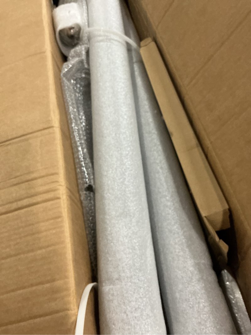 Condition photo showing New/Like New for 13ft tall street light pole, outdoor heavy duty galvanized metal street lamp post with rebar cages and expansion screw (13ft black 114+76mm) 13 ft black 114+76 mm