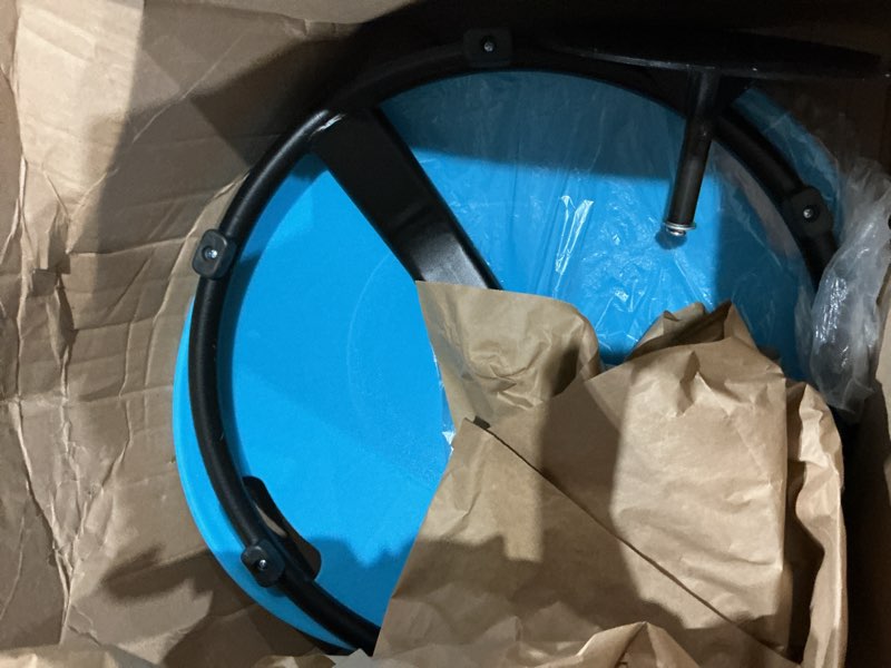 Condition photo showing As Is for zhenx spinning chair for autistic kids (ages 3-18) - 220lbs capacity sensory swivel seat - sensory toy for teens with adhd/autism - sit and spin calming gift to improve focus & body balance (blue)