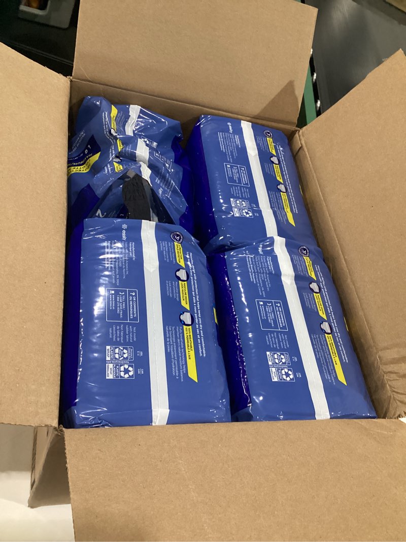 Condition photo showing Good Condition for Tena Protective Incontinence Underwear for Men, Maximum, Large, Grey, 80 Count (Waist Size 34in-44in), MISSING SOME
