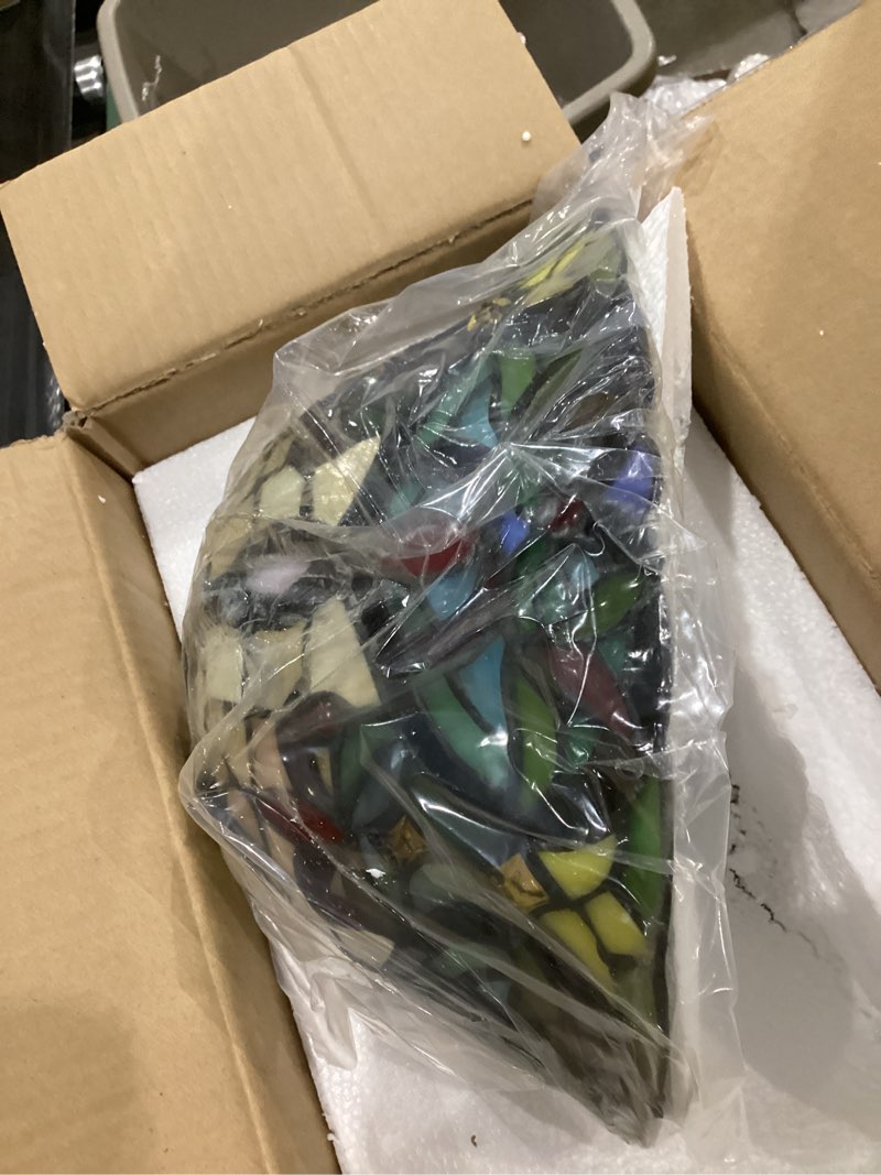 Capulina wall sconce 12” W bedroom aisle CL128804WS stained glass