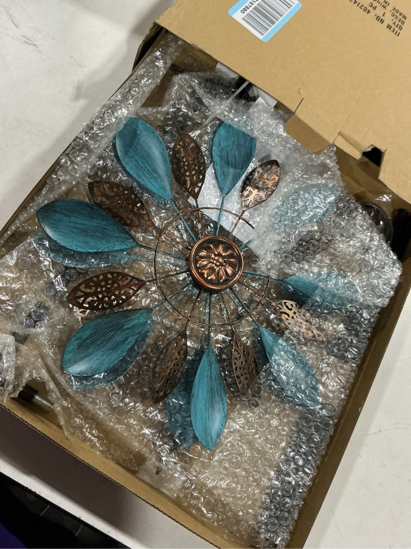 Condition photo showing Good Condition for wonder garden wind spinners outdoor - metal wind spinner windmill, 4.3 ft kinetic wind sculpture & spinners for yard patio lawn decor 4.2 ft