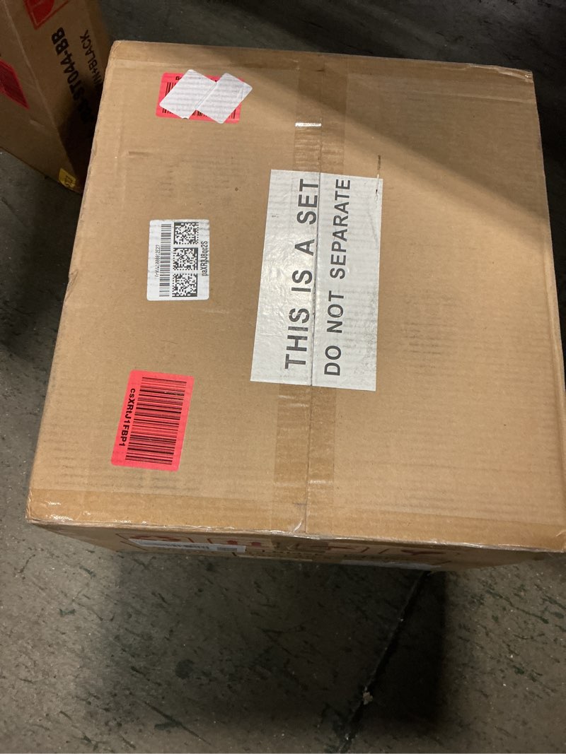 Condition photo showing New/Like New for 18 Pack Storage Bins with Lids, Plastic Storage Containers with Magnetic Door, 19 Qt Stackable Clear Storage Box for Home, Office Organizing Clear White-18pcs