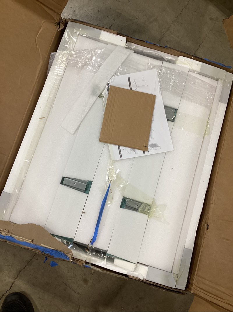 Condition photo showing Good Condition for tokeshimi 20x26 lighted medicine cabinet mirrored surface mount 3 color dimmable, anti-fog recessed medicine cabinet mirror with light and outlet, 2-side led bathroom mirror with storage frontlight 20x26