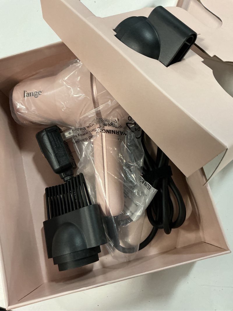 Condition photo showing Good Condition for l'ange hair hotstuff compact ionic hair dryer | fast-drying hair dryer with cool shot button & nozzle attachment (blush)
